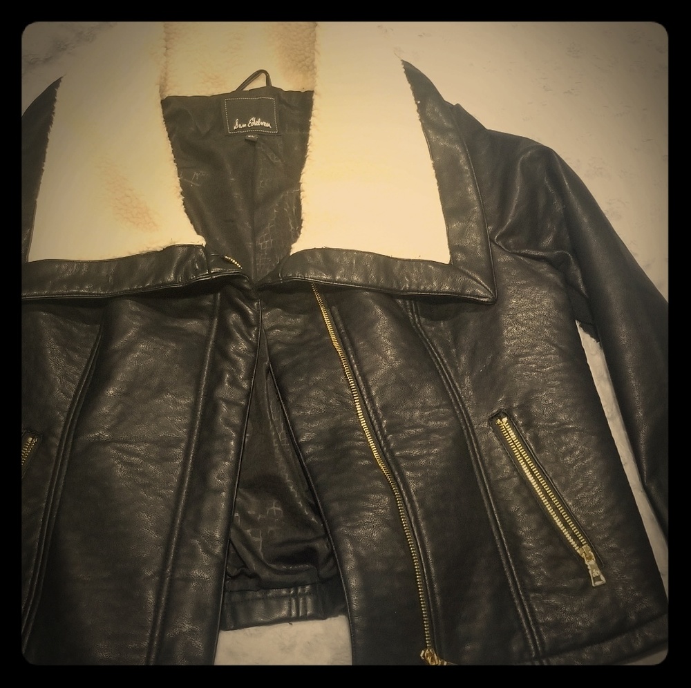 Sam Edelman bomber faux leather jacket